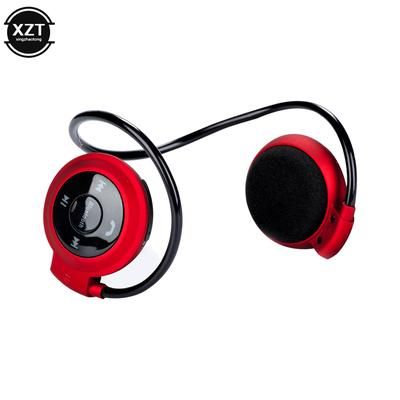 Waterproof Mini Wireless Bluetooth Headphones With Microphone, Stereo Sports Headphones, SD Card Music Player red