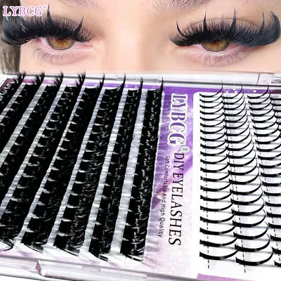Lash Clusters 120D 100D Lash Spikes Eyelash Clusters Volume Individual Lashes DIY Spiky Lash Extension Mega Cluster Eyelash