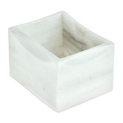 Marble Ambrosia,'Mexican Pale Grey Sweetener Holder Made from Marble'