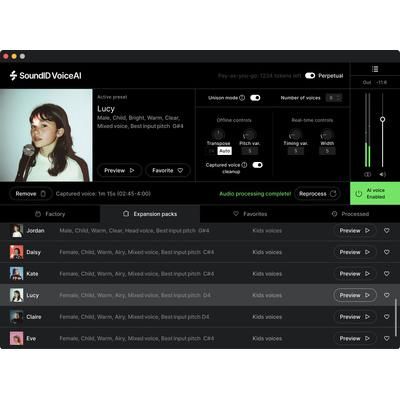 Sonarworks SoundID VoiceAI Kids Expansion