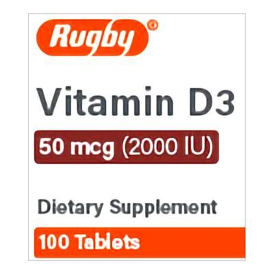 Vitamin Supplement Vitamin D3 50 mcg Strength Tablet 100 per Bottle (1181365_BT)