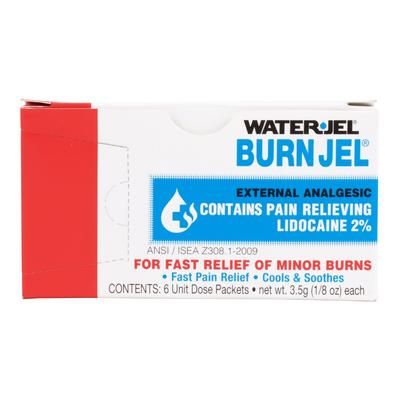 Water Jel Burn Jel Burn Relief Lidocaine Topical Gel 3.5 Gram Individual Packet (786421_BX)