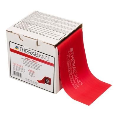TheraBand Exercise Resistance Band Red 4 Inch X 25 Yard Medium Resistance (480032_EA)