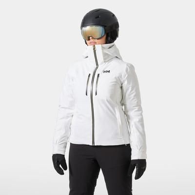 Helly Hansen Women's Alphelia Lightweight Lifaloft Ski Jacket White L