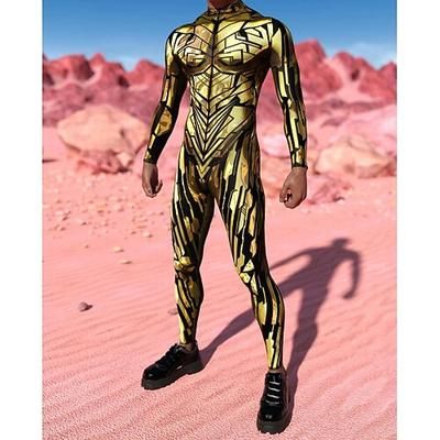 Costume di Carnevale Tuta Intera Costumi zentai con motivi Costume Cosplay Body Stampa Costume Sexy Halloween Per uomo Per donna Costume per Feste Performance Mascherata Adulti
