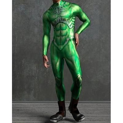 Costume di Carnevale Tuta Intera Costumi zentai con motivi Costume Cosplay Body Stampa Costume Sexy Halloween Per uomo Per donna Costume per Feste Performance Mascherata Adulti