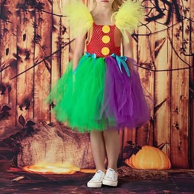 Settimana del libro 2026 Joker Clown Pomni Halloween Outfit Costume Circo Carnevale Costume Cosplay Bambini Ragazze Carnevale Mardi Gras Spettacolo Festa Palcoscenico Costumi di Halloween facili Travestimento