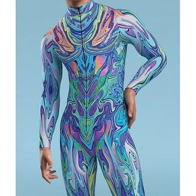 Costume di Carnevale Tuta Intera Costumi zentai con motivi Costume Cosplay Body Stampa Costume Sexy Halloween Per uomo Per donna Ragazzi Costume per Feste Performance Mascherata Bambini Adulti