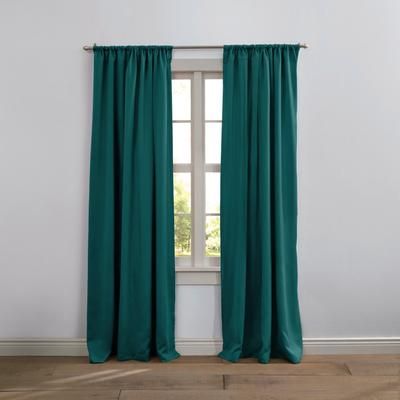 Wide Width BH Studio Room-Darkening Rod-Pocket Panel by BH Studio in Pine (Size 54" W 95" L) Window Curtain