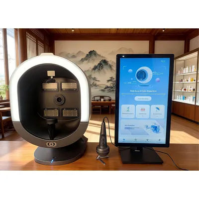 3D Magic Ai Facial Testing Mirror Wood Lamp Acne Scanner Skin Detector Skin Analyzer Facial Tester Facial Analyzer Machine