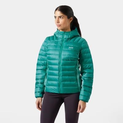 Helly Hansen Women's Verglas Down Hybrid Hooded Jacket 2.0 Green XS