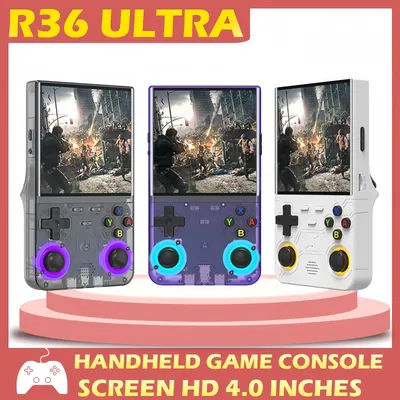 R36 Ultra Handheld Game Player WIFI 4 Inch IPS Screen Open Source Retro Video 64G 128G Memory up to 20000+ Games R36Ultra