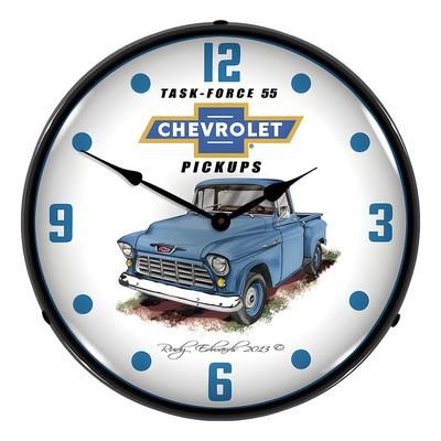 Collectable Sign and Clock 1955 Chevrolet Truck Backlit Wall Clock