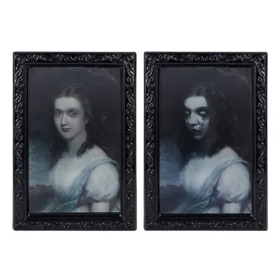 Halloween Horror 3D Change Face Expression Ghost Photo Frame Terror Portraiture Picture Frames Changing Face Weird Party Supplie