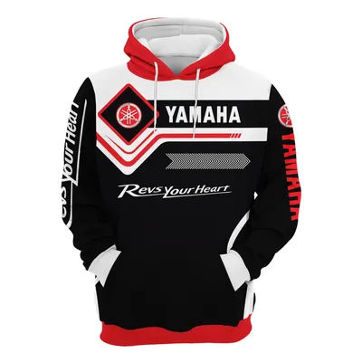 2025 hot selling Yamaha 3D printed hoodies, spring and autumn men's and women's sweatshirts, Harajuku street jackets, sports top