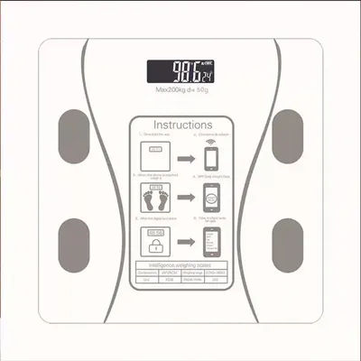 Balance de graisse corporelle intelligente sans fil, numérique, pour salle de bain, analyseur de Composition corporelle, avec application pour Smartphone, compatible Bluetooth