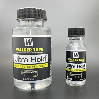 0.5/1.4/3.4 FL OZ Ultra Hold Hair System Adhesive Maximun Wear 3 Walker Tape The Leader In Hair Replacement Supplles.est