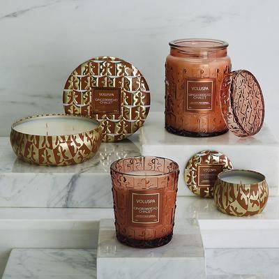 Voluspa Gingerbread Chalet Candle Collection - Large Jar Candle - Frontgate