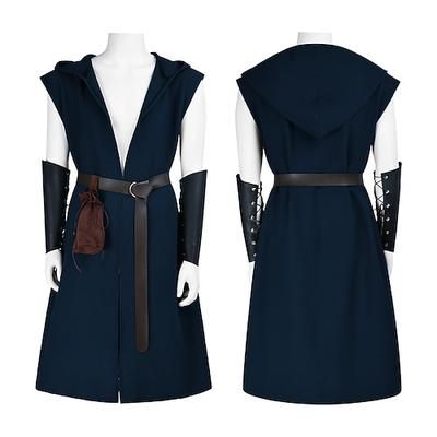 Retrò Vintage Medievale Rinascimento Armatura Gilet Tunica Cavaliere Vichingo Ranger Costume Per uomo Vichingo Halloween Carnevale Performance LARP Fiera Rinascimentale Adulti Gilet Cintura Borsa