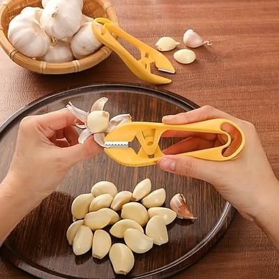 pelapatate utensile per sbucciare l'aglio – strumento manuale per rimuovere la buccia dell'aglio, utensile da cucina facile da usare per la casa uso commerciale, rimuove le bucce dell'aglio, i gambi