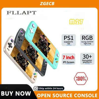 FLLAPT M27 7.0Inch Handheld Video Game ConsoleIPS Screen 64GB 128GB 256GB Adults Kids Gift Home Gaming Player 20000+games ﻿