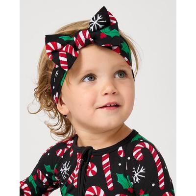 Merry Mints Luxe Baby Girl Soft & Stretchy Bamboo Bow Headbands - Newborn - 3T