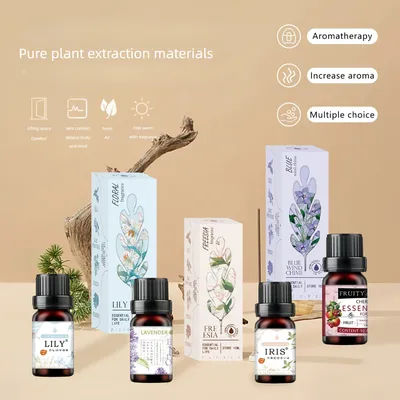 1PCS 10ML Essential Oil with Dropper Gardenia Lavender Jasmine Osmanthus Aroma Oil For Humidifier Scent Candle Burner