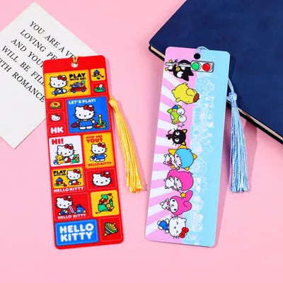 Cute Sanrio Acrylic Bookmarks Reading Accessories for Book Lovers Birthday Gifts for Family and Friends