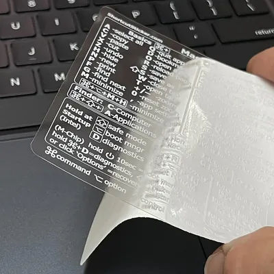 Windows/Mac OS Shortcuts Laptop Office Software Waterproof Stickers