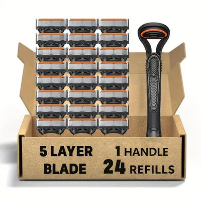 Men's Shaver 5-Layer Men's Shaver Electric Shaver Men's Facial Whisker Hair Clipper 5-Layer Blade Replacement