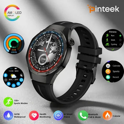 Pinteek spedizione gratuita SmartWatch per uomo Bluetooth chiamata SmartWatch quadranti di orologi fai da te braccialetto intelligente AM34 impermeabile