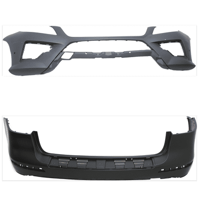 Replacement Bumper Cover Primed, Front & Rear, 1-year unlimited-mileage warranty SET-REPBZ010362P-B