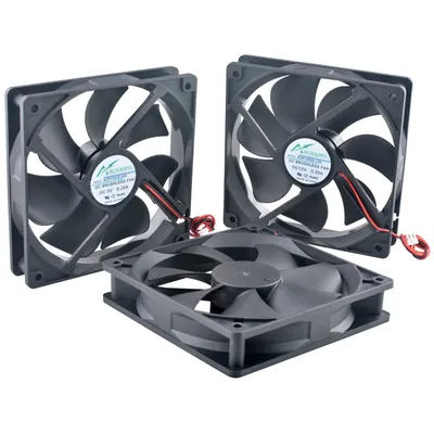 120mm Axial Flow Cooling Fan 2-Pin DC5V/12V/24V Compatible with ACP12025 Power Frequency Converter for Chassis