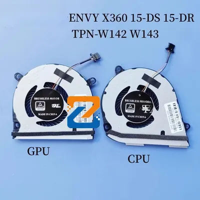 CPU GPU Cooling Fan For HP Envy X360 15-DS 15-DR 15M-DR DR0004 15M-DS DS0011 TPN-W142 W143 L53542 L53541-001