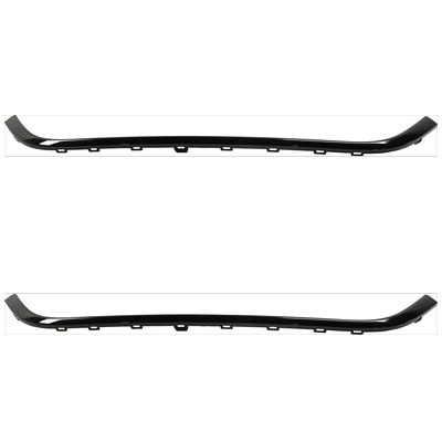 Replacement Bumper Trim Black, Front, Driver & Passenger Side, 1-year unlimited-mileage warranty SET-RC01590006-2