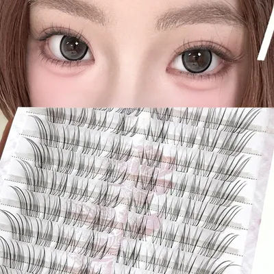 C Curl 9-14mm Breathable Fox Lashes False Eyelashes Clusters Natural False Lashes Extension for Beginner