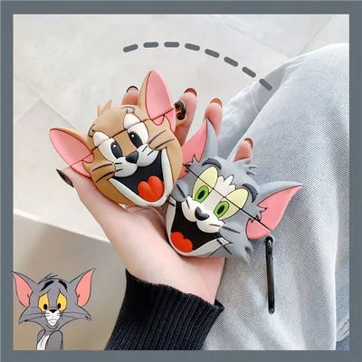 Per Airpods 4 Custodia 2024, Tom E Jerry Anime Custodia in silicone per auricolari per Airpods Pro 2 Custodia Fonda per bambini Ragazza Ragazzi