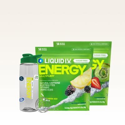 Liquid I.V.® Ditch The Glitch Hydration Multiplier® +Energy (28 Pack) - Hydrating Sugar-Free Electrolytes W/ Caffeine From Natural Sources