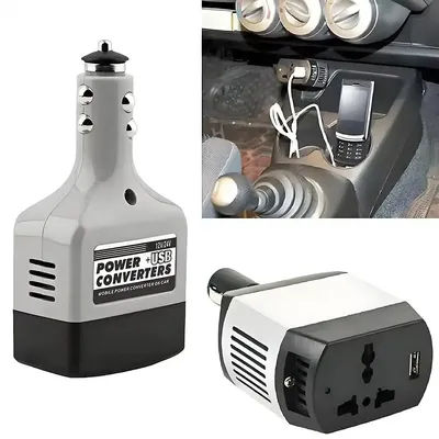 DC 12/24V To AC 220V USB Car Power Converter Portable 12V Car Power Inverter Converter Charger Used For All Mobile Phones