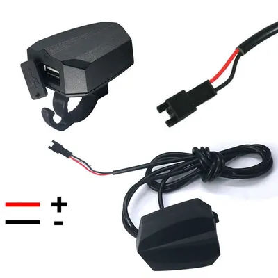 Electric Bicycle USB Charger Waterproof 57x45mm DC 12-60V/12-24V E-bike Phones Charger USB Charger Output 5V 2A Bike Parts