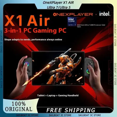 OneXPlayer X1 AIR Ultra 7/Ultra 5 Handheld Game Player 10.95Inch USB4.0 Wireless Portable Games Console 3-In-1 Tablet Laptop RGB