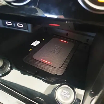 Chargeur sans fil rapide pour voiture, support de téléphone sous-panneau pour VW, T-Roc, Teremont, Phideon, T-Cross, Jetta MK7, 15W