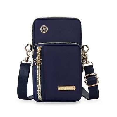 borsa a tracolla impermeabile da donna con design multitasche, borsa da viaggio in nylon leggero per attività all'aperto, sport e uso quotidiano