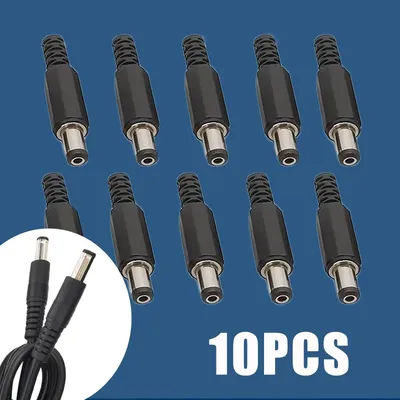 10PCS DC Power Plug 5.5*2.1mm Adapter Connector Plug