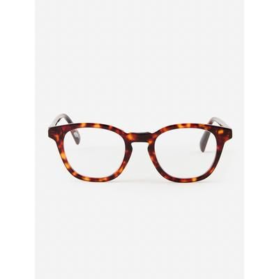 J.McLaughlin Women's Lana Readers in Tortoise Dark Brown, Size 2.5