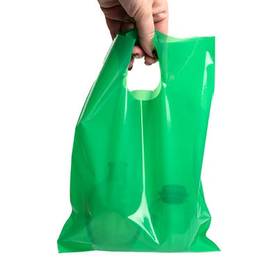 Green Handle Bag 9" x 12" 100 pack H912GR1
