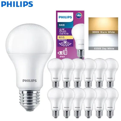 Philips MyCare LED E27 ampoule boule 8W 10W 12W économie d'énergie 3000K 6500k blanc confort lumière 220V-240V AC lampe LED d'origine pour la maison