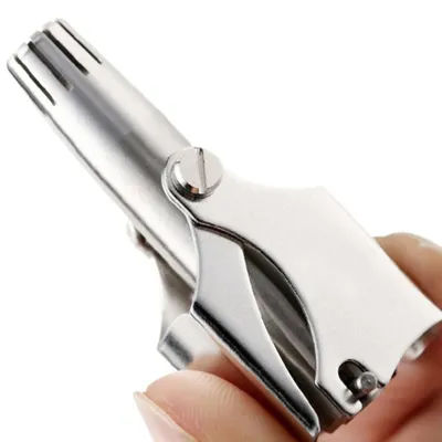 Washable Nose Ear Hair Trimmer Nose Hair Trimmer Stainless Steel Manual Nose Hair Trimmer Razor Nose Hair Shaver