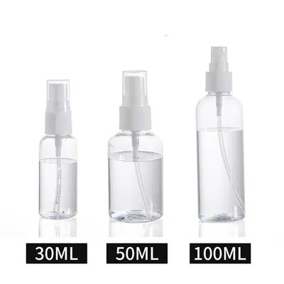 1Pcs Transparent Empty Spray Bottles 30ml/50ml/100ml Plastic Mini Refillable Container Empty Cosmetic Containers