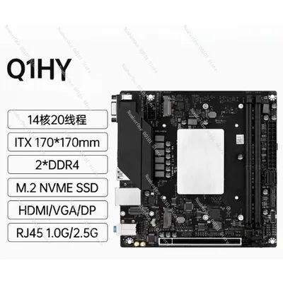 I9 onboard CPU kit Q1HY motherboard 13th generation desktop ITX computer 13900/12700H gaming office DDR4